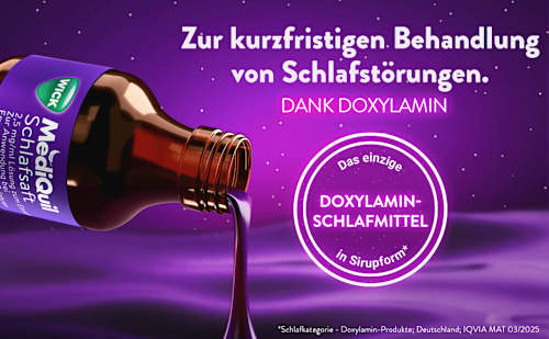 WICK MediQuil Schlafsaft 2,5 mg/ml Doxylaminsuccinat Lösung zum Einnehmen  WICK MediQuil
