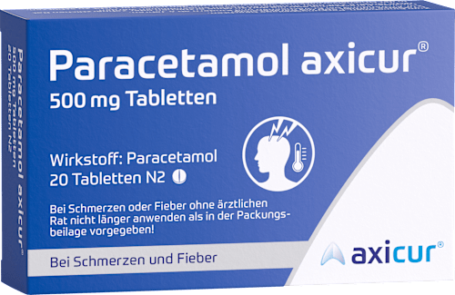 Paracetamol axicur 500 mg Tabletten axicur