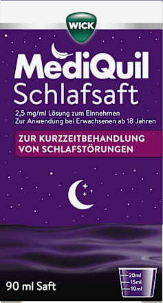 WICK MediQuil Schlafsaft 2,5 mg/ml Doxylaminsuccinat Lösung zum Einnehmen  WICK MediQuil
