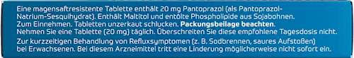 Pantoprazol axicur  20 mg magensaftresistente Tabletten axicur