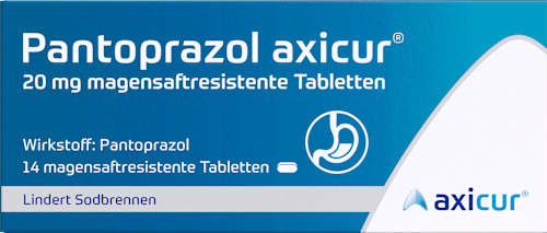 Pantoprazol axicur  20 mg magensaftresistente Tabletten axicur