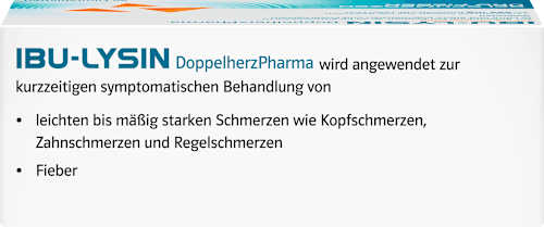 IBU-LYSIN DoppelherzPharma 400 mg Filmtabletten Ibuprofen Doppelherz