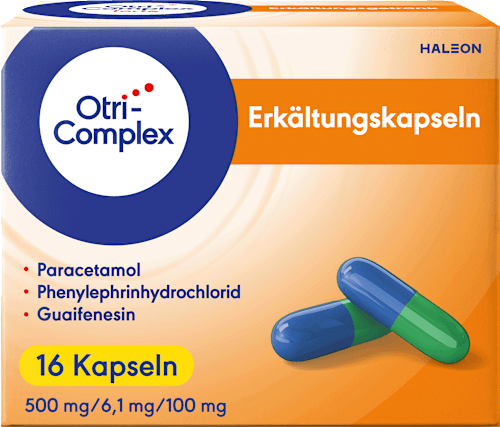 OtriComplex Erkältungskapseln 500mg/6.1mg/100mg Otri-Complex