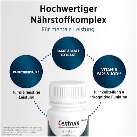 Centrum Vital+ Mentale Leistung Kapseln Centrum