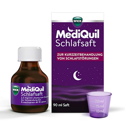 WICK MediQuil Schlafsaft 2,5 mg/ml Doxylaminsuccinat Lösung zum Einnehmen  WICK MediQuil
