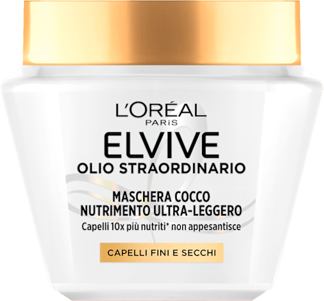 Maschera cocco OLIO STRAORDINARIO nutrimento ultra-leggero L'Oreal Paris ELVIVE