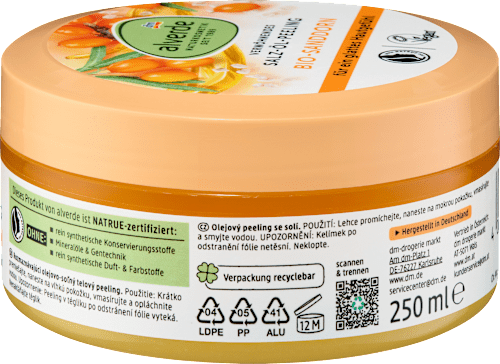 Körperpeeling Verwöhnendes Salz-Öl-Peeling alverde NATURKOSMETIK