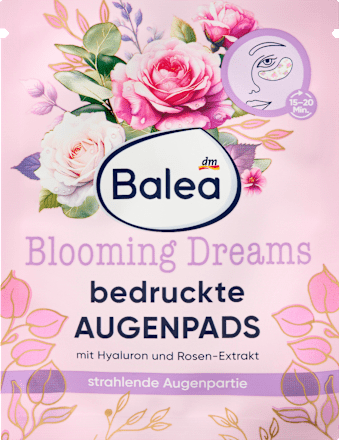 Hydrogélové vankúšiky pod oči s potlačou Blooming Dreams Balea