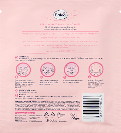 Gesichtsmaske Glass Skin Hyaluronic Be You Balea