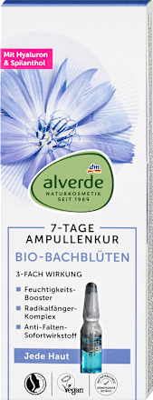 Ampullen-Kur 7-Tage mit Bio-Bachblüten  alverde NATURKOSMETIK