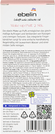 Make-up Puff Set Secret Flower Charm 2tlg. ebelin