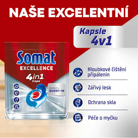 Excellence kapsle do myčky Somat