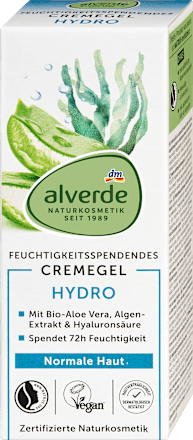 Gel krema Hydro – aloe vera, ekstrakt algi i hijaluron alverde NATURKOSMETIK