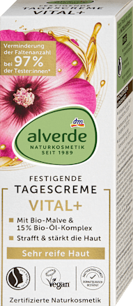 Gesichtscreme Vital+ Malve & Öl-Komplex alverde NATURKOSMETIK