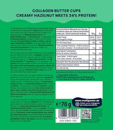 Collagen Hazelnut Butter Cups  MULTIPOWER