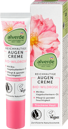 Augencreme Wildrose alverde NATURKOSMETIK