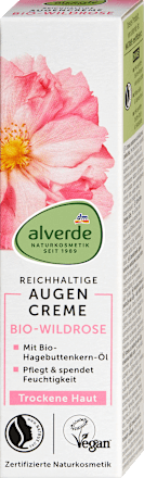Околоочен крем с екстракт и масло от дива роза alverde NATURKOSMETIK