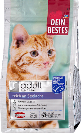 Trockenfutter Katze reich an Seelachs Dein Bestes
