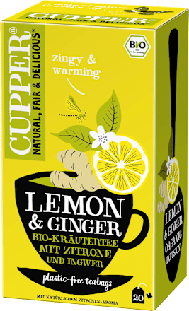 Kräutertee "Superstar" mit Zitrone & Ingwer (20 Beutel) Cupper