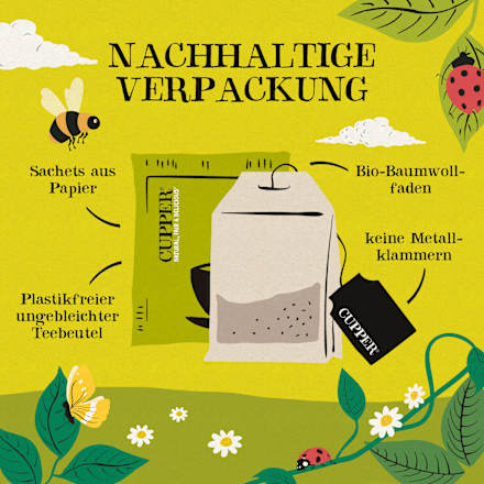 Kräutertee "Superstar" mit Zitrone & Ingwer (20 Beutel) Cupper