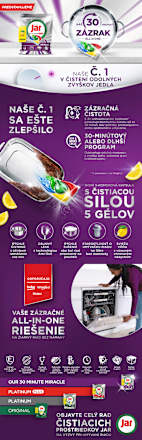 Kapsuly do umývačky riadu Platinum Plus All In One Lemon Miracle Jar