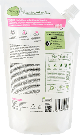 Flüssigseife Pro Climate Bio-Mandelblüte und Bio-Vanille Nachfüllpack alverde NATURKOSMETIK