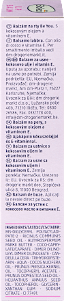 Ajakbalzsam, Be You, kókuszolajjal és E-vitaminnal Balea