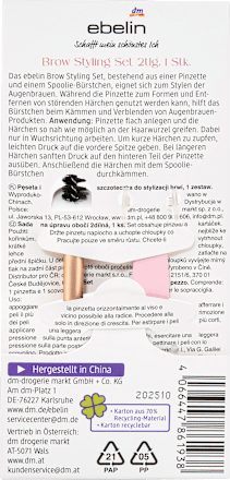 Augenbrauen Styling Set Secret Flower Charm ebelin