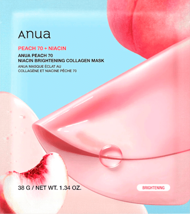 pleťová maska Peach 70 Collagen + Niacin Anua
