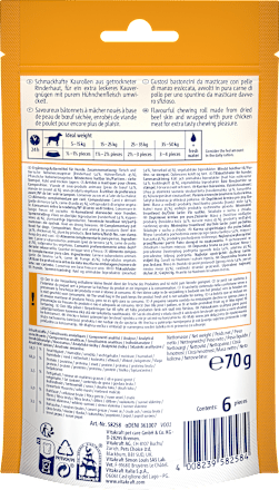 Hunde Kausnack Delicious CHEWS Huhn & Rind Mini Vitakraft