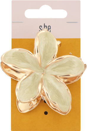Štipec do vlasov kovový kvet - zlatý s-he stylecollection