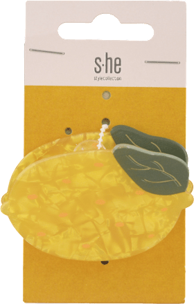 Štipec do vlasov stredný, citrón s-he stylecollection