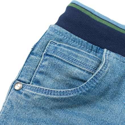 Jeans mit Stretch, Kordel & schmalem Schnitt, blau, Gr. 128 ALANA