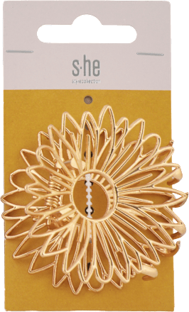 Štipec do vlasov slnečnica - zlatá s-he stylecollection