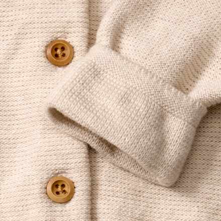 Strickjacke mit Mitwachsfunktion, beige, Gr. 62 ALANA