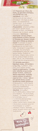 Bio sadni čaj z jabolkom, šipkom in listi robide (20 × 2,5 g) dmBio