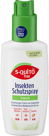 Tropski sprej za zaščito pred insekti S-QUiTO free
