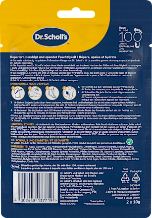 Fußmaske Socken Intensive Pflege Scholl