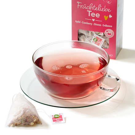 Früchtetee Apfel, Cranberry, Zitrone und Erdbeere dmBio