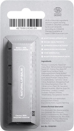 Lippenpflege Natural Aloe Vera oyess