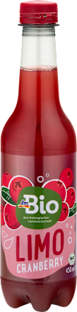Erfrischungsgetränk Limo Cranberry dmBio