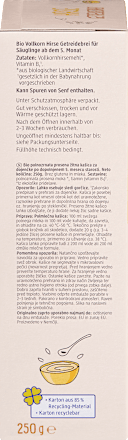 Bio polnozrnata prosena žitna kašica za dojenčke, po dopolnjenem 5. mesecu starosti dmBio