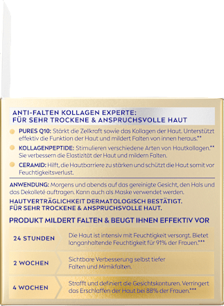 Gesichtscreme Q10 Anti-Falten Kollagen Experte Facial Butter Tag & Nacht  NIVEA