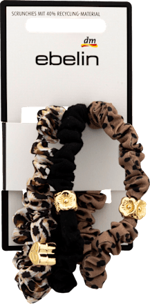 Scrunchies mit Goldakzenten ebelin
