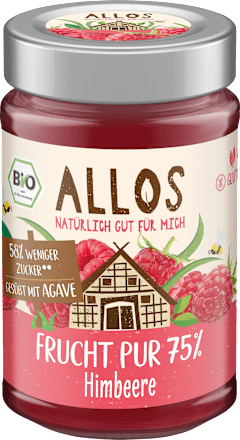 Fruchtaufstrich Himbeere Frucht Pur 75% ALLOS