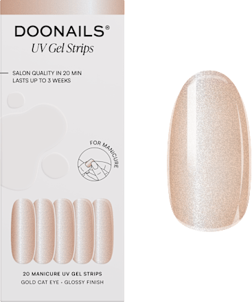 UV Nagelfolien Gold Cat Eye Doonails