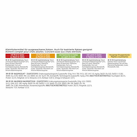 Nassfutter Katzen, Crunchy Geschmacksvielfalt vom Land, Multipack (20x85g + 2x40g) Felix