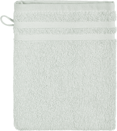 Waschlappen aus Frottee salbeigrün, GOTS-zertifiziert ebelin