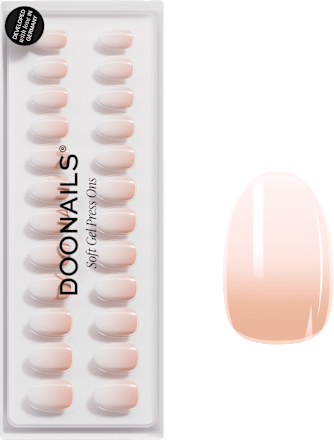 Künstliche Nägel, Soft Gel Press Ons Babyboomer Short Round  Doonails