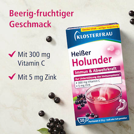 Heißer Holunder Heißgetränk Beutel 10 St. Klosterfrau